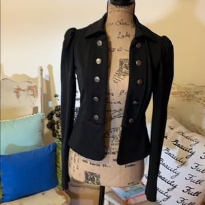 Black buttoned jacket